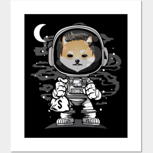 Astronaut Dogelon Mars Coin To The Moon Crypto Token Cryptocurrency Wallet Birthday Gift For Men Women Kids Posters and Art